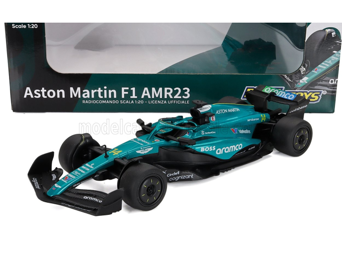ASTON MARTIN F1 Amr23 Team Aramco Cognizant №14 Season (2023) Fernando Alonso, Green Black
