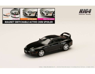 Toyota Supra RZ (JZA80) with Active Spoiler Parts, black