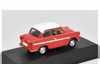 TRABANT 500 Limousine (1957), red / white