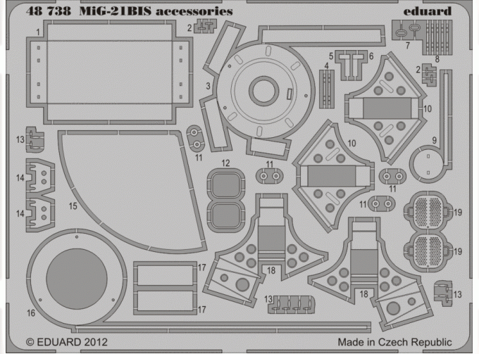 Фототравление MiG-21BIS accessories