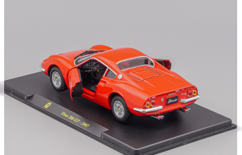 FERRARI Dino 206 (1967) - Con Vetrina - With Showcase, red