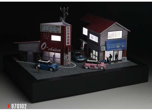 Diorama *Takoyaki house*, various