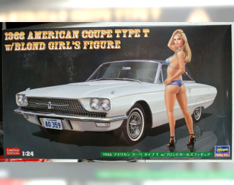 Сборная модель Автомобиль 1966 American Coupe TypeT w/Blond Girls Figure