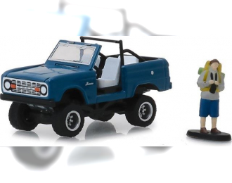 FORD Bronco 4x4 с фигуркой 1967 Blue