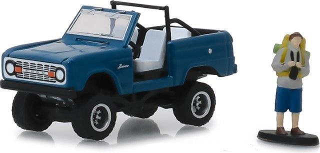 FORD Bronco 4x4 с фигуркой 1967 Blue