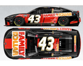 Toyota Camry XSE #43 Erik Jones *Family Dollar*, black/red/orange 2025