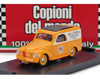 FIAT 500 C Van Furgone Erg (1950), Orange White