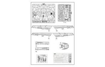 Сборная модель B-52H Early Type U.S.A.F