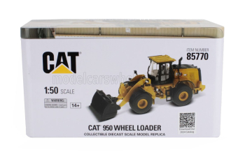 CATERPILLAR Cat950 Ruspa Gommata - Scraper Tractor Wheel Loader, Yellow Black
