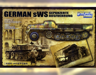 Сборная модель Немецкий бронированный полугусеничный транспортёр sWS