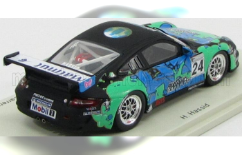 PORSCHE 911 997 Gt3 Cup N24 Winner Class B Porsche Carrera Cup (2010) H.Hassid, Light Green Blue Matt Black