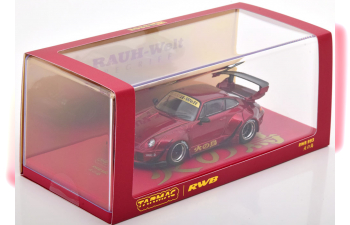 PORSCHE RWB 993, red metallic / gold