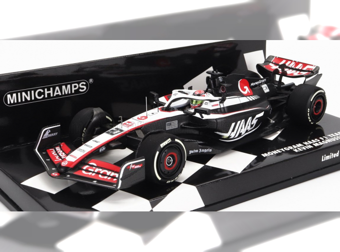 HAAS F1 Fw23 Team Moneygram Haas N20 Season (2023) Kevin Magnussen, White Black Red