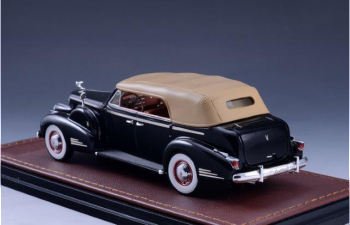 CADILLAC V16 Series 90 Fleetwood Sedan Convertible (закрытый) 1938 Black