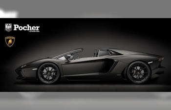 Сборная модель LAMBORGHINI Aventador LP700-4 Roadster Nero Nemesis