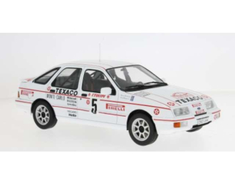 Ford Sierra XR 4x4 #5 S.Blomqvist/B.Berglund Rally WM Rally Monte Carlo 1987, white / red