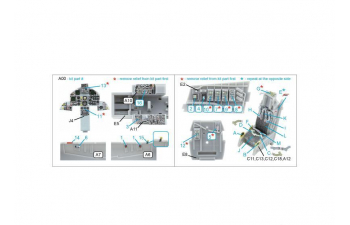 3D Декаль интерьера кабины F-15C Late/J Late (Fine Molds)