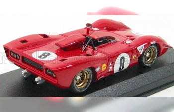 FERRARI 312 P Spider N 8 1000km Spa 1969 Rodriguez - Piper, Red