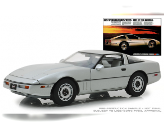 CHEVROLET Corvette C4 1984 Silver Metallic (Vintage Cars “Best Production Sports Car in the World”)