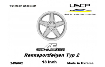 Комплект колес (18 дюймов) AC SCHNITZER с резиной для Tamiya Aoshima Hasegawa