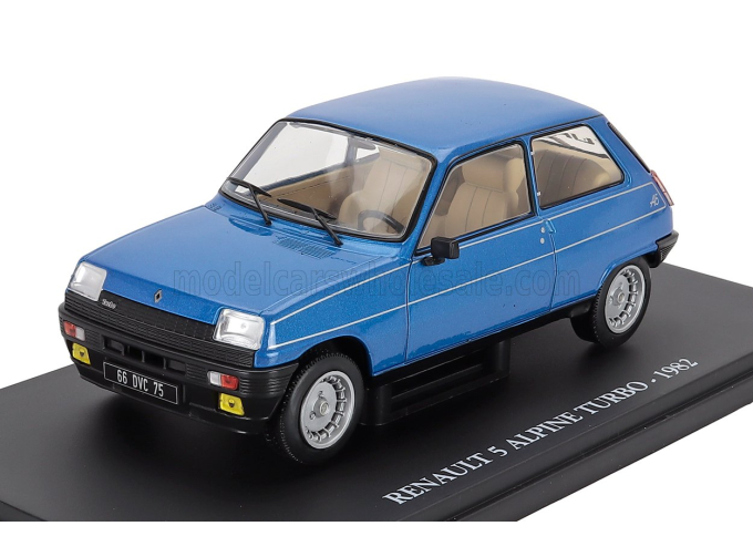 RENAULT R5 Alpine Turbo (1982) - Con Vetrina - With Showcase, Blue