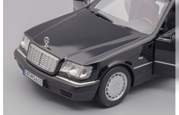 MERCEDES-BENZ S600 (W140) (1997), black