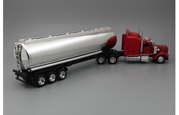 KENWORTH W900 (1979) Tank Trailer, red / chrome