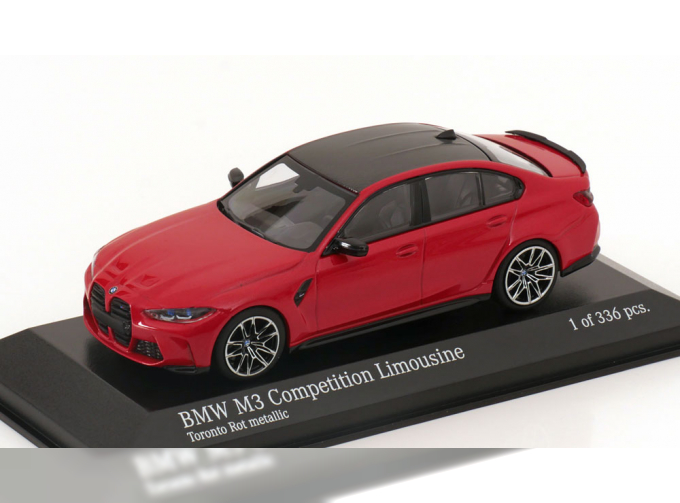 BMW M3 Competition Saloon (2020), red metallic carbon