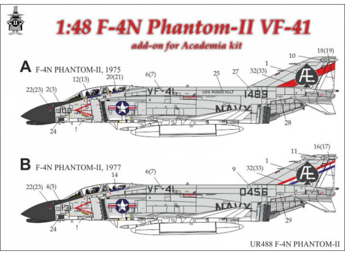 Декаль для F-4N Phantom-II VF-41