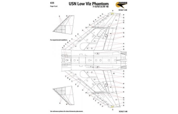 Декаль "Phantom shades of gray" - Low Viz F-4J/N/S, 7 Markings