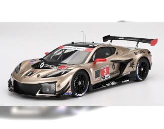 CHEVROLET Corvette Z06 Gt3.r 5.5l V8 Team Pratt Miller Motorsport №3 Imsa 12h Sebring (2024) Daniel Juncadella - Alexander Sims - Antonio Garcia, Gold Black
