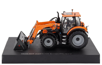 DEUTZ-FAHR 6150.4 Ttv Tractor With Fz 47-23 Front Loader (2018), Orange Black