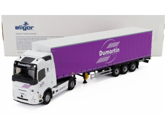 VOLVO Fh 500 Truck Telonato Dumartin Transports (2024), White Purple