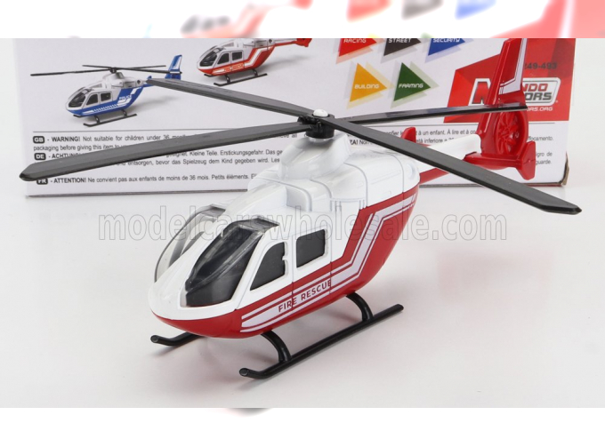 AGUSTA Helicopter Fire Engine 2010 - Cm. 15.5, Red White