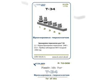 Набор для доработки Бронировка перескопов на Т-34 1941 года, и закрытые смотровые приборы Мк-4