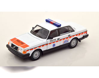 VOLVO 240 Gl Politie Dutch Police 1986, White Orange