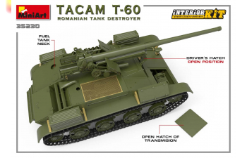 Сборная модель Танк TACAM T-60 ROMANIAN TANK DESTROYER. INTERIOR KIT