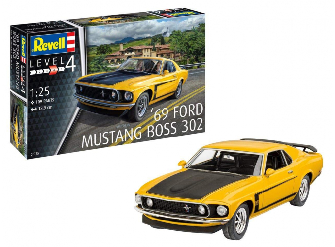 Сборная модель FORD Mustang Boss 302 1969