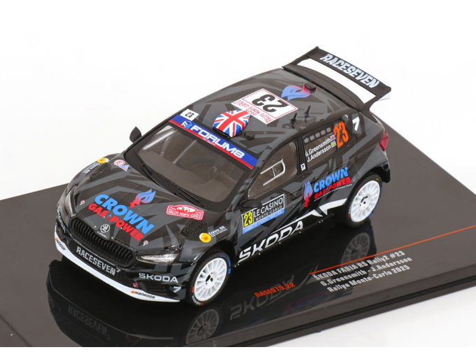 SKODA Fabia RS Rally2 №23 WRC Rally Monte Carlo G.Greensmith/J.Andersson (2025)