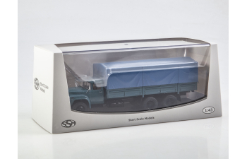 ЗИL-133ГЯ бортовой с тентом, морская волна