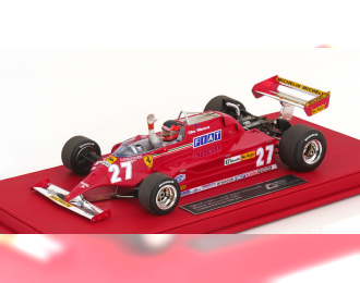 FERRARI F1  126ck N 27 Winner Monaco Gp (with Pilot Figure) (1981) G.Villeneuve - Con Vetrina - With Showcase, Red