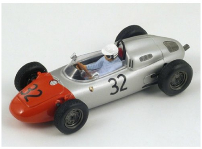 PORSCHE 718 No32 German GP Heini Walter (1962), silver