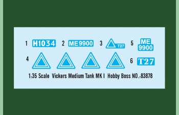 Сборная модель Vickers Medium Tank Mk I