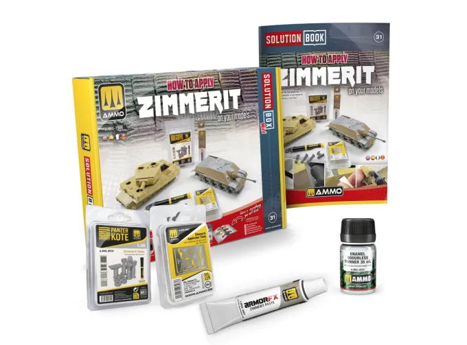 Набор SOLUTION BOX MINI 31– Как правильно наносить циммерит в масштабе / How to Apply ZIMMERIT in scale