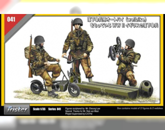 Сборная модель Tristar  WW II British Paratroopers with Welbikes