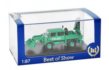 MERCEDES-BENZ Unimog U416 Doppelkabine Polizei (1977), green