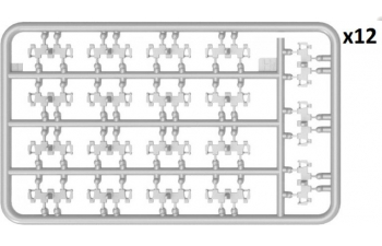 Сборная модель Аксессуары Т-54/Т-55/Т-62 OMSh INDIVIDUAL TRACK LINKS SET. LATE TYPE