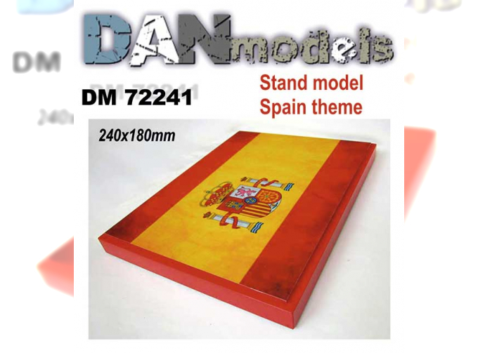 Подставка для модели тема Испания - подложка фото флага (180мм*240мм)