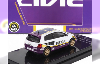 HONDA Civic Type R Ep3 Silk Cut Racing (2001), White Purple