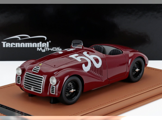 FERRARI 125s Spider №56 Winner Circuito Di Caracalla Roma (1947) Franco Cortese - First Official Victory Ferrari, Rosso Mugello - Red